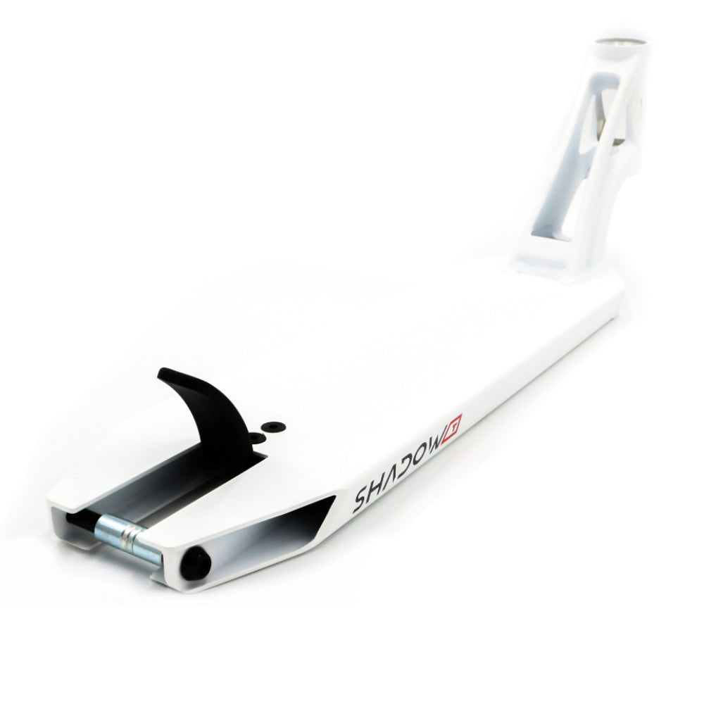 Drone Shadow Tapered White Freestyle Scooter Deck Park Back Nylon Brake