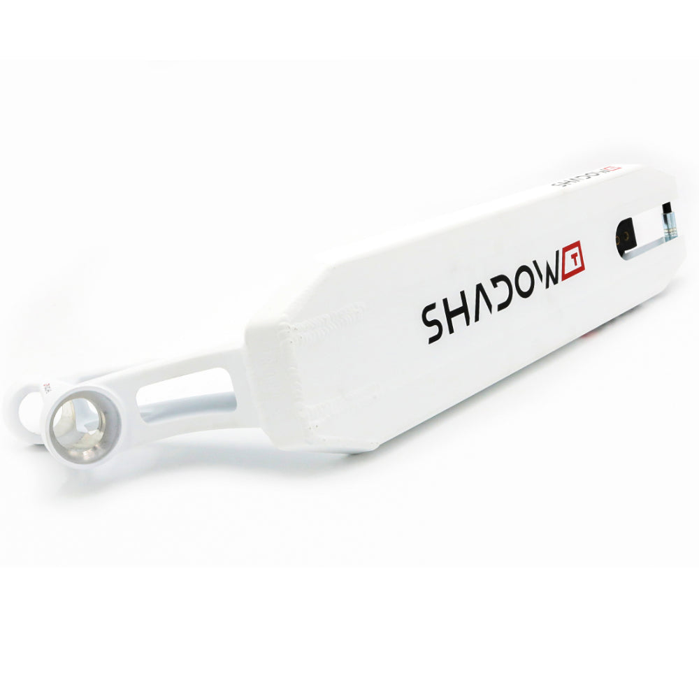 Drone Shadow Tapered White Freestyle Scooter Deck Park White Bottom Design