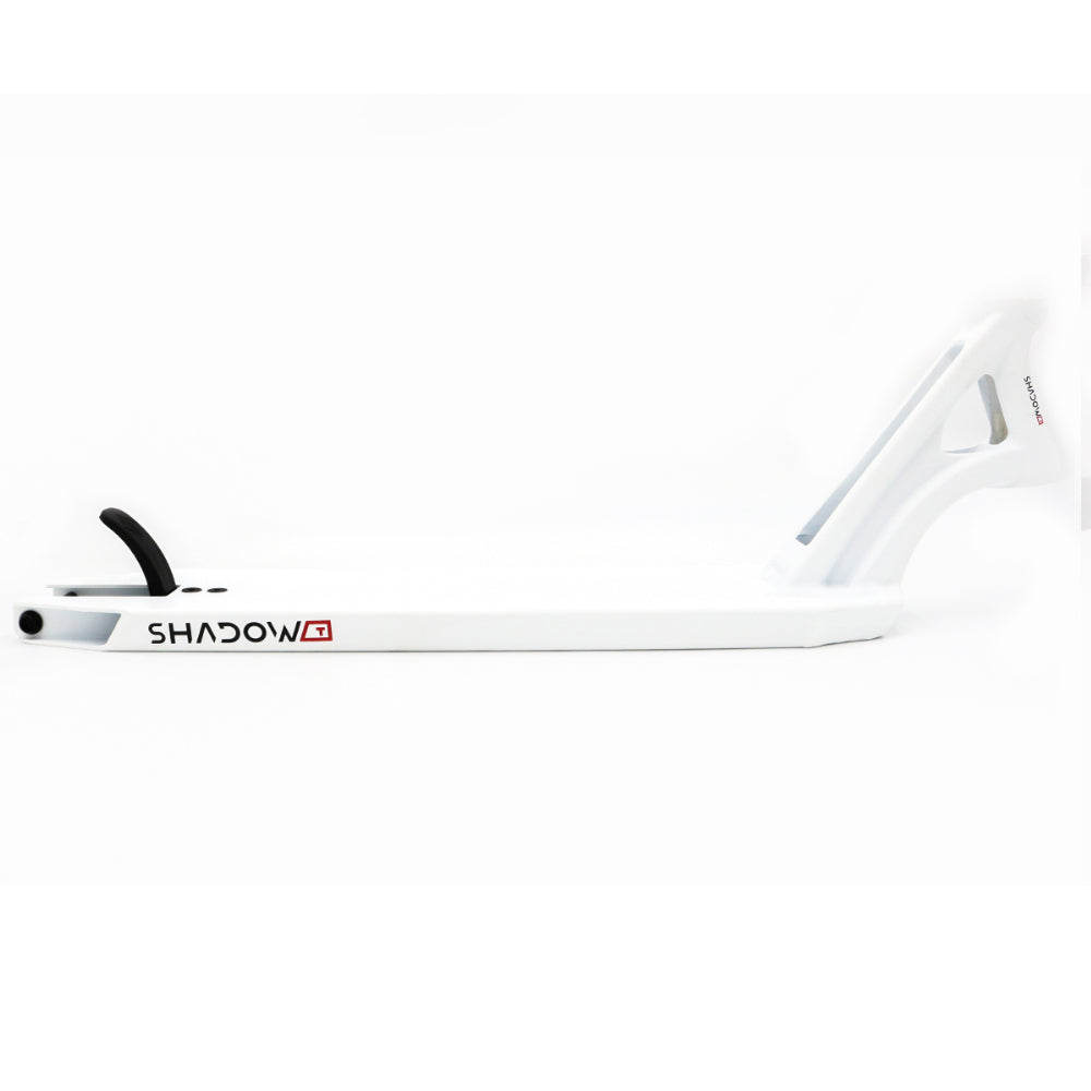 Drone Shadow Tapered White Freestyle Scooter Deck Park White Side Aluminium Extrusion