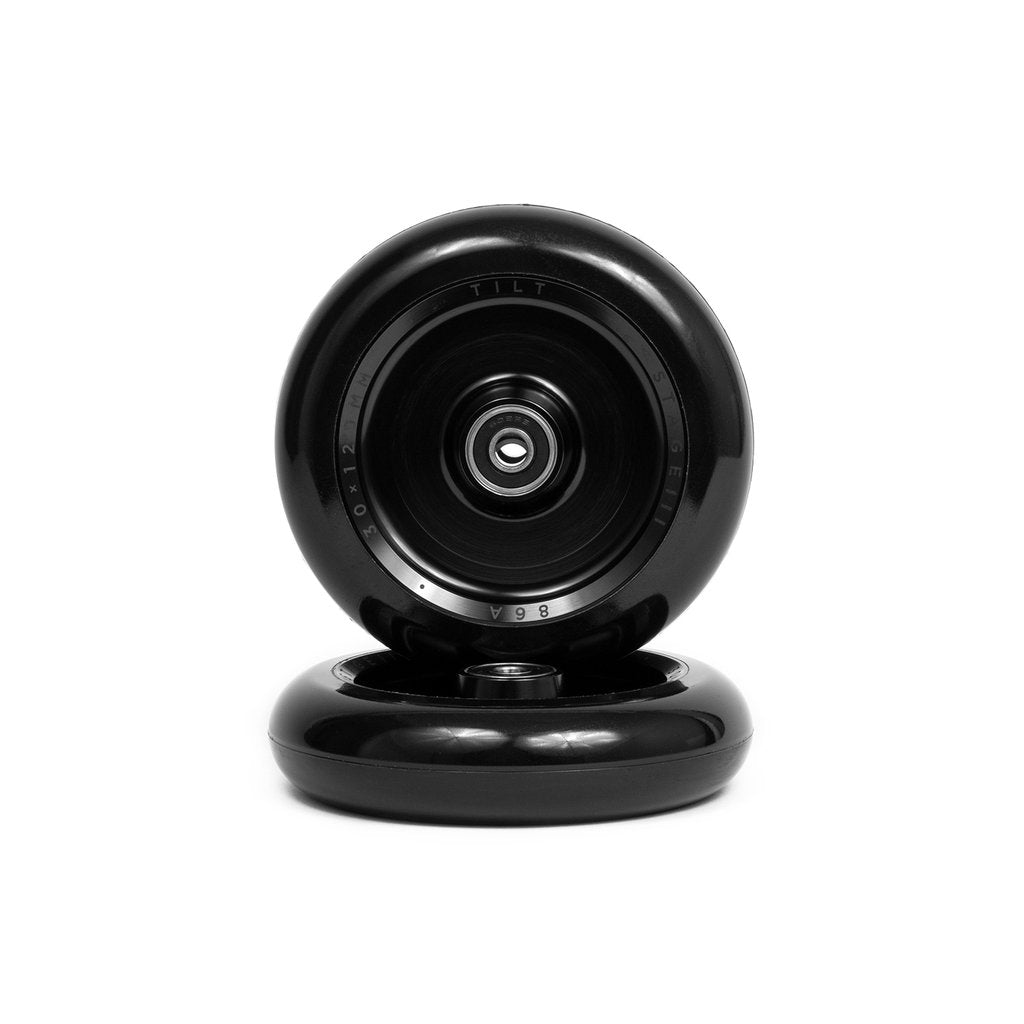 Tilt Durare Full Wheels Black 110X24mm (PAIR) - Scooter Wheels