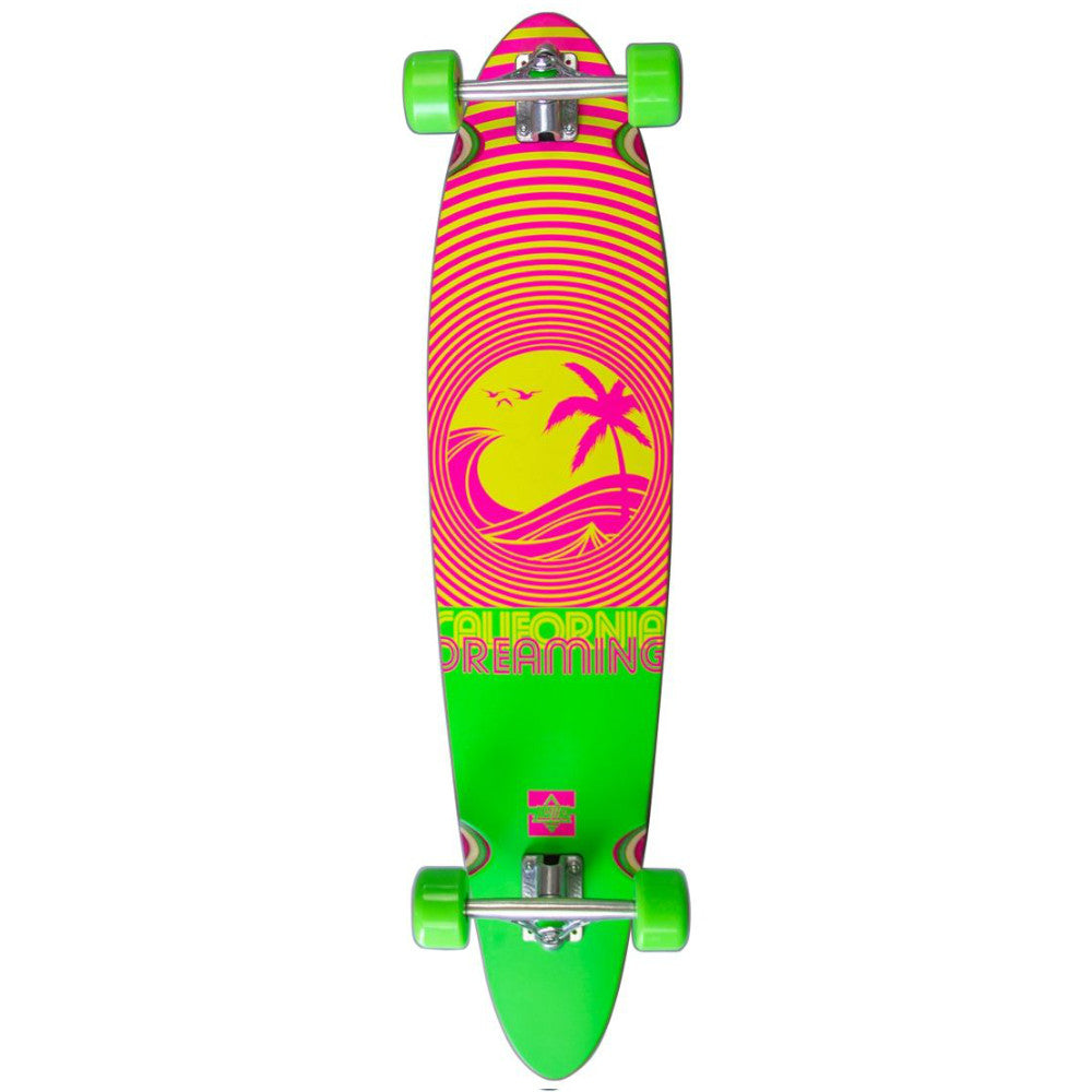 Dusters California Dreaming Neon Green 40" - Longboard Complete