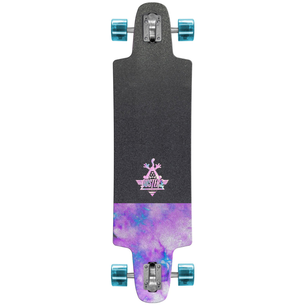 Dusters Felix Chrome Holographic 36" - Longboard Complete Top Griptape