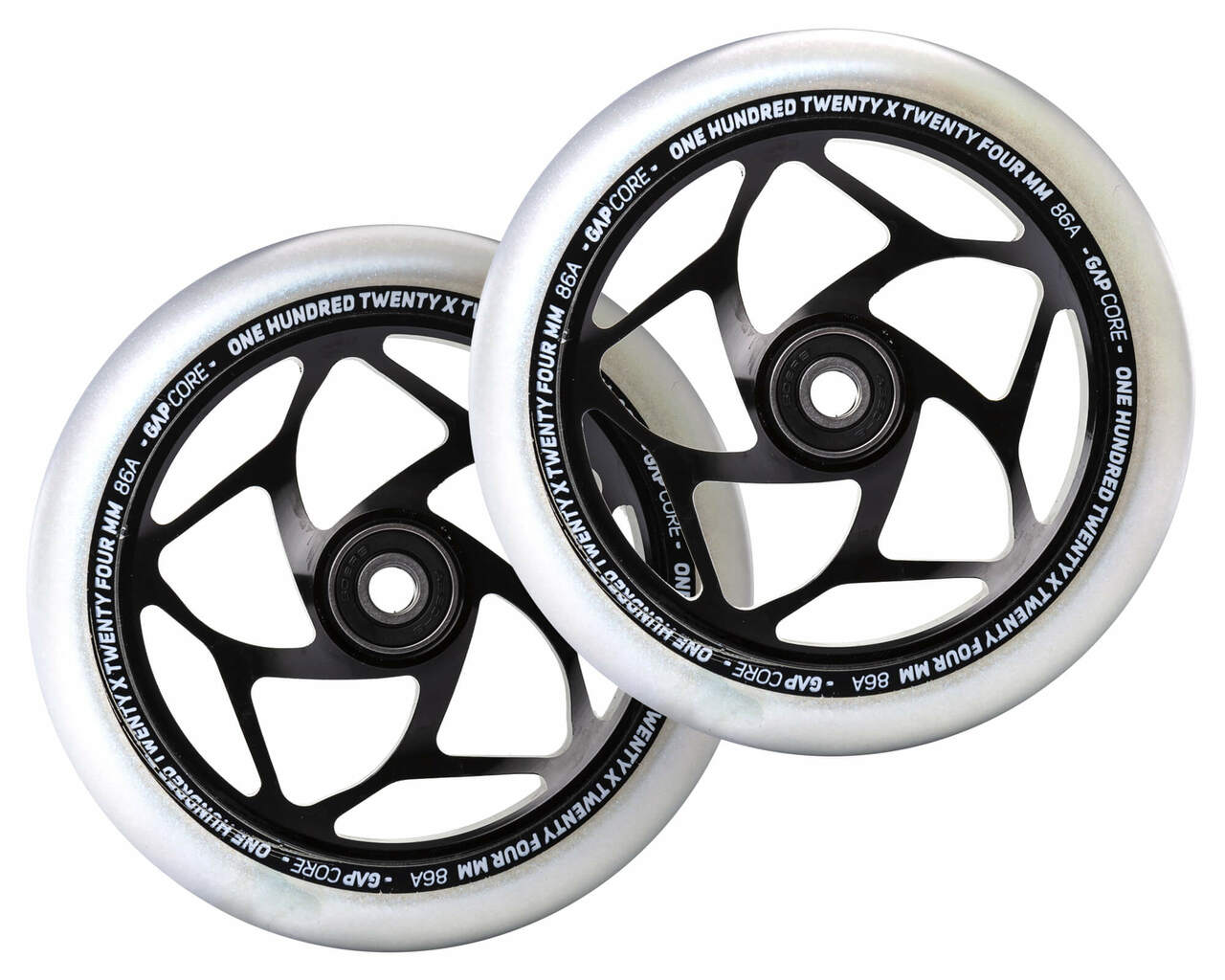 Envy Gap Core 120mm (PAIR) - Scooter Wheels Black White