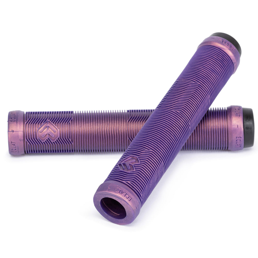 Eclat Pulsar Grips Made By ODI In USA With Their Super Soft Rubber Compound - Iridescent Purple