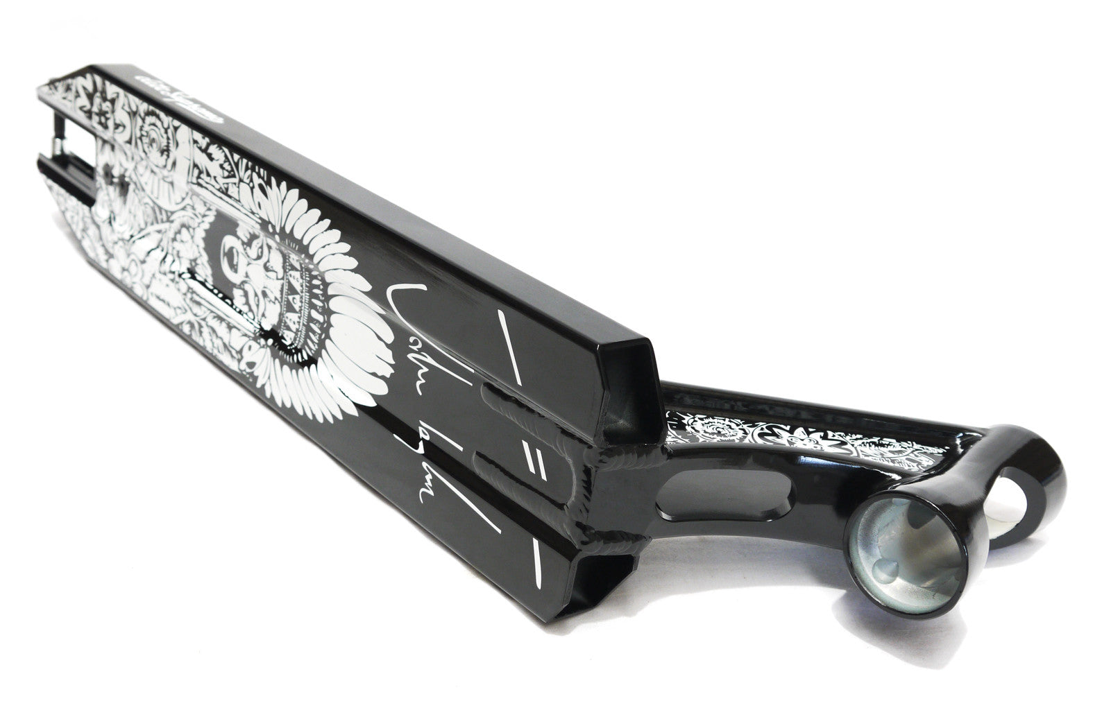 Scooter deck for freestyle scooter, Black, Grindplate