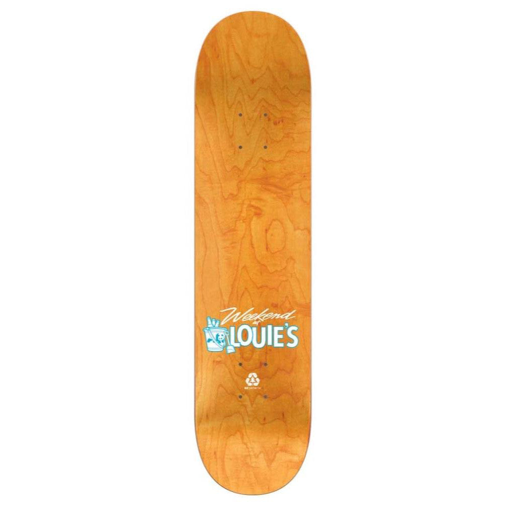 Enjoi Deedz Weekend At Louies R7 8.0 - Skateboard Deck Top