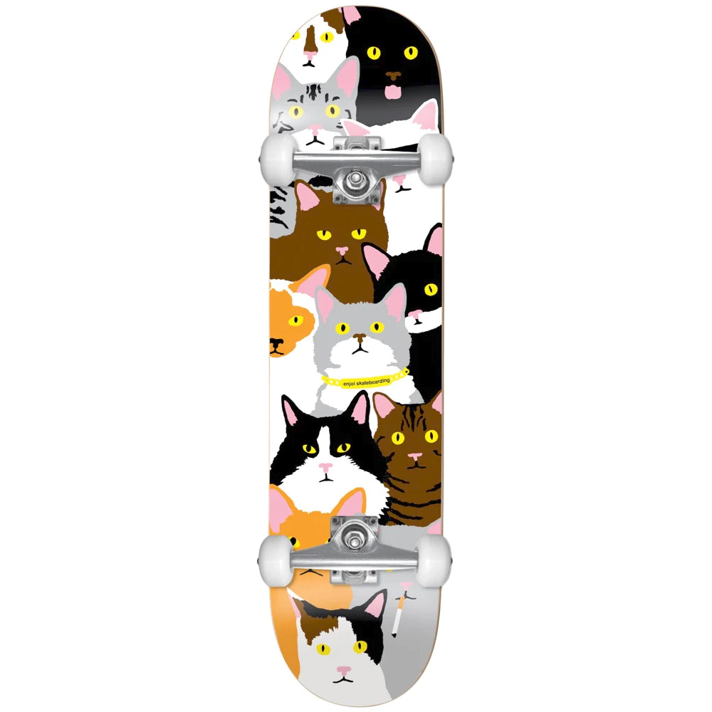Enjoi Youth Cat Collage FP 7.0 - Skateboard Complete
