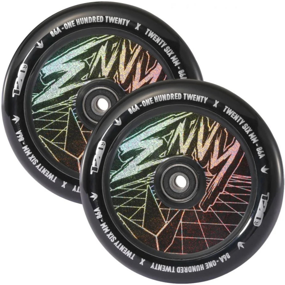 Envy 120mm Hollow Core Classic Hologram (PAIR) - Scooter Wheels Set