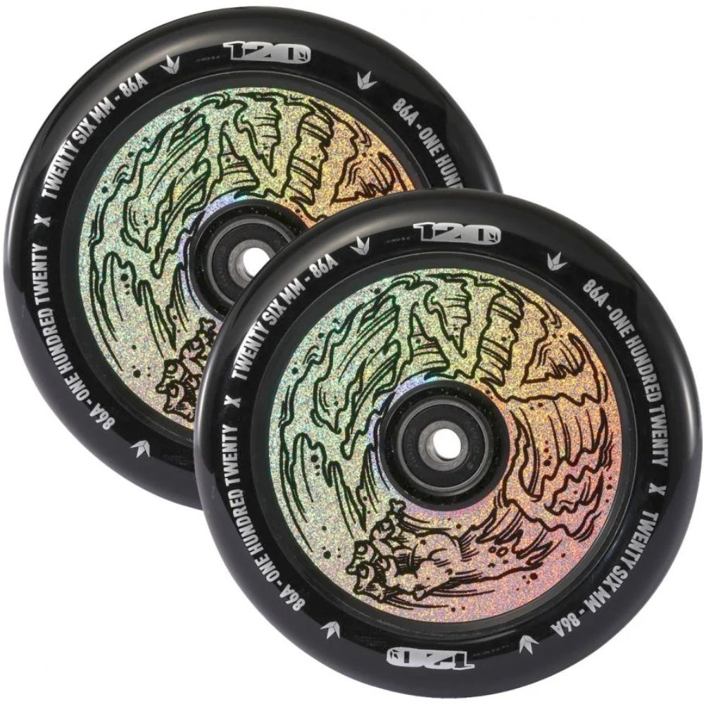 Envy 120mm Hollow Core Hand Hologram (PAIR) - Scooter Wheels Set