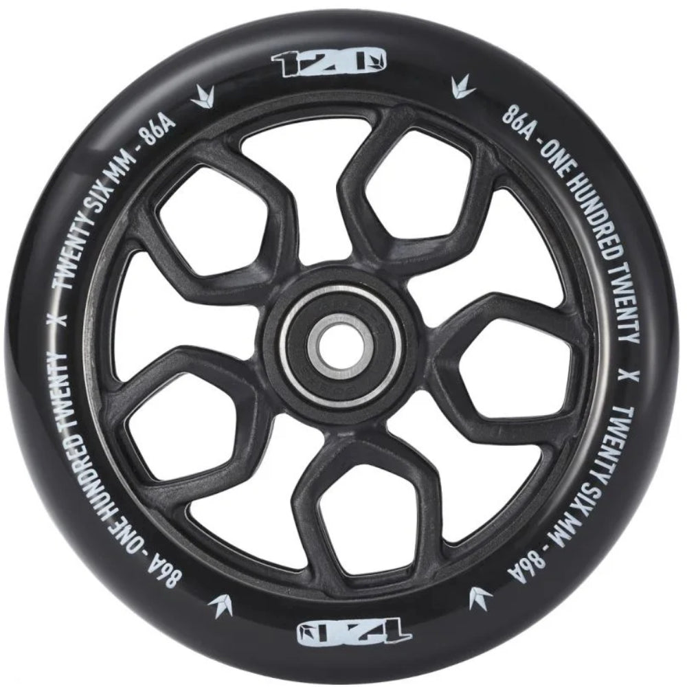 Envy 120mm Lambo (PAIR) - Scooter Wheels Black