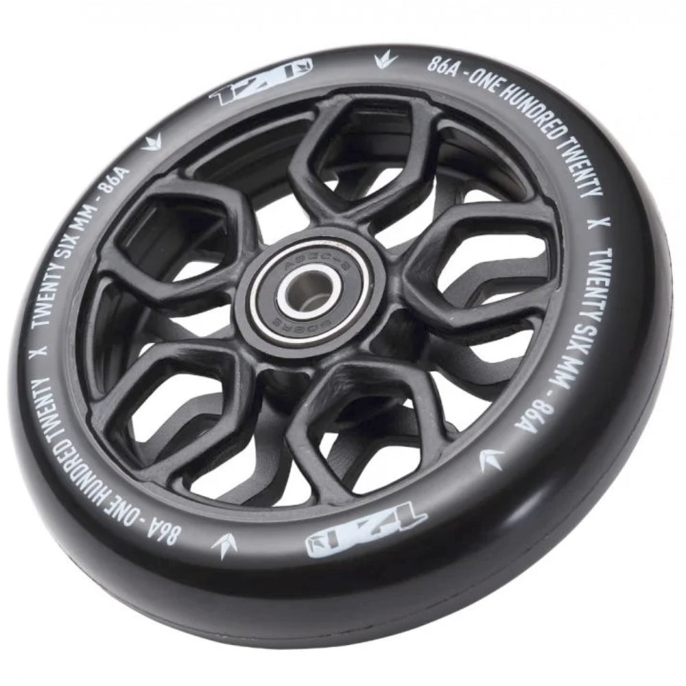 Envy 120mm Lambo (PAIR) - Scooter Wheels Black Angle