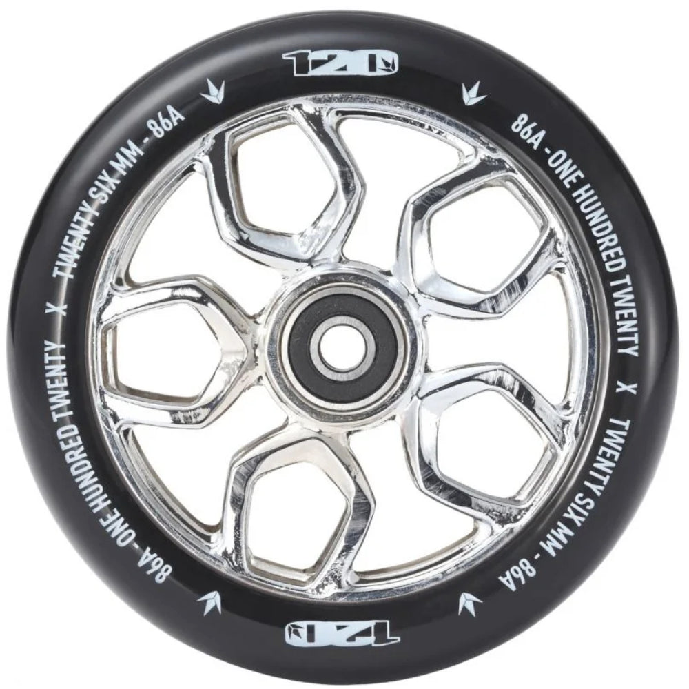 Envy 120mm Lambo (PAIR) - Scooter Wheels Chrome
