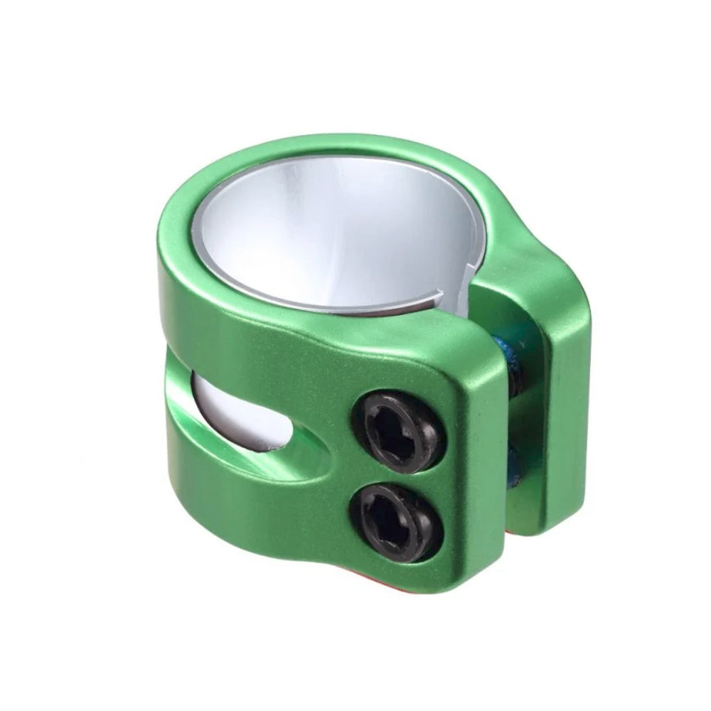 Envy 2 Bolt Freestyle Scooter Clamp Oversized Green Angle