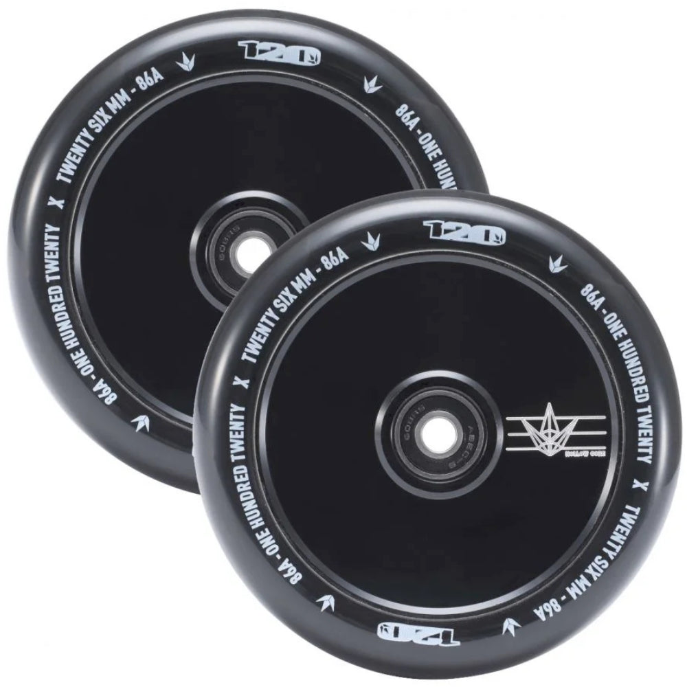 Envy Hollow Core 120mm Black (PAIR) - Scooter Wheels Set