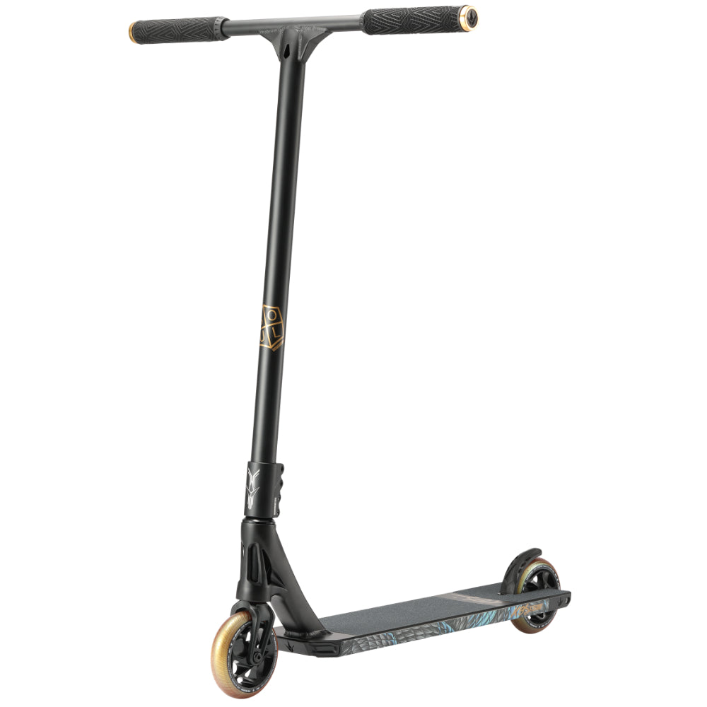 Envy KOS S7 Soul Scooter Complete Left Angle Gold Wheels
