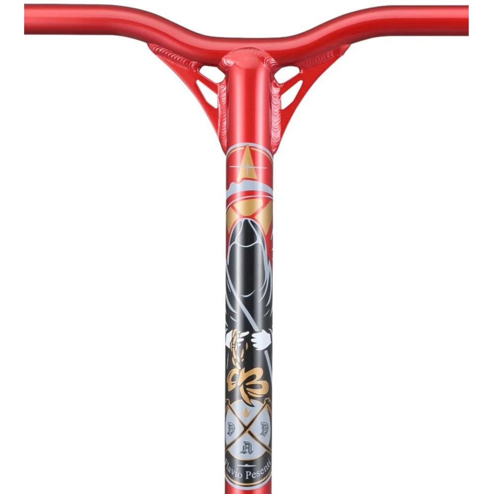 Envy Reaper V2 Freestyle Aluminium Scooter Bars Red Close Up