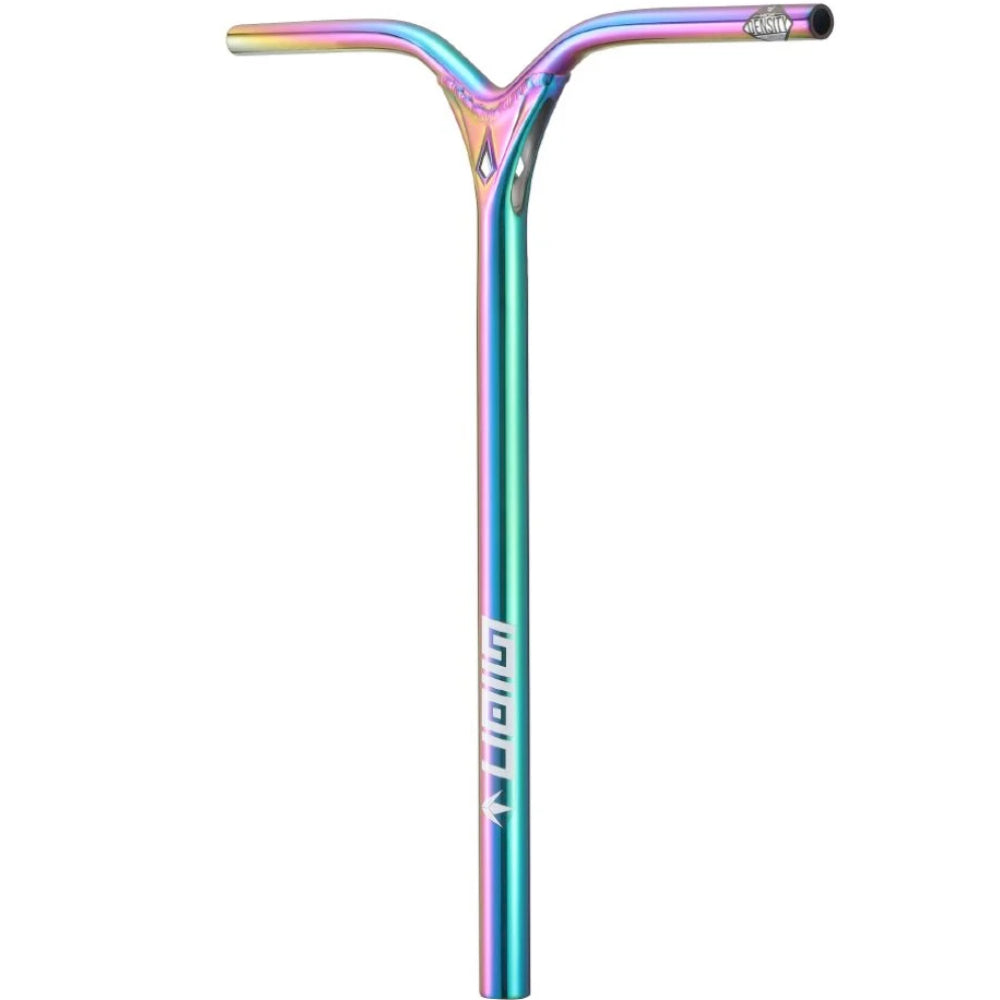 Envy Union Black Freestyle Aluminium Scooter Bars Oil Slick Neo Chrome Rainbow