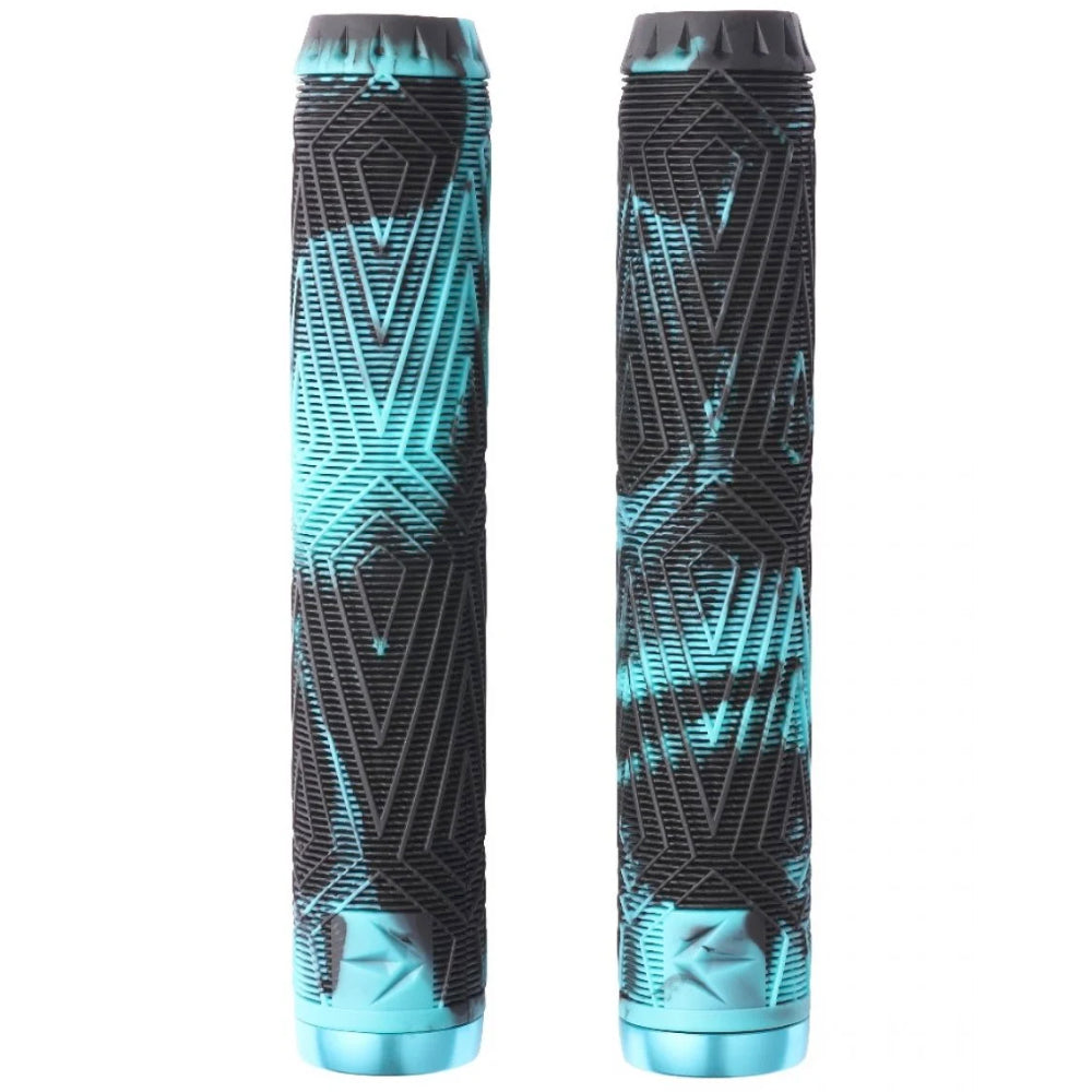 Envy Will Scott TPR Grips Aluminium Nylon Bar Ends Black Teal