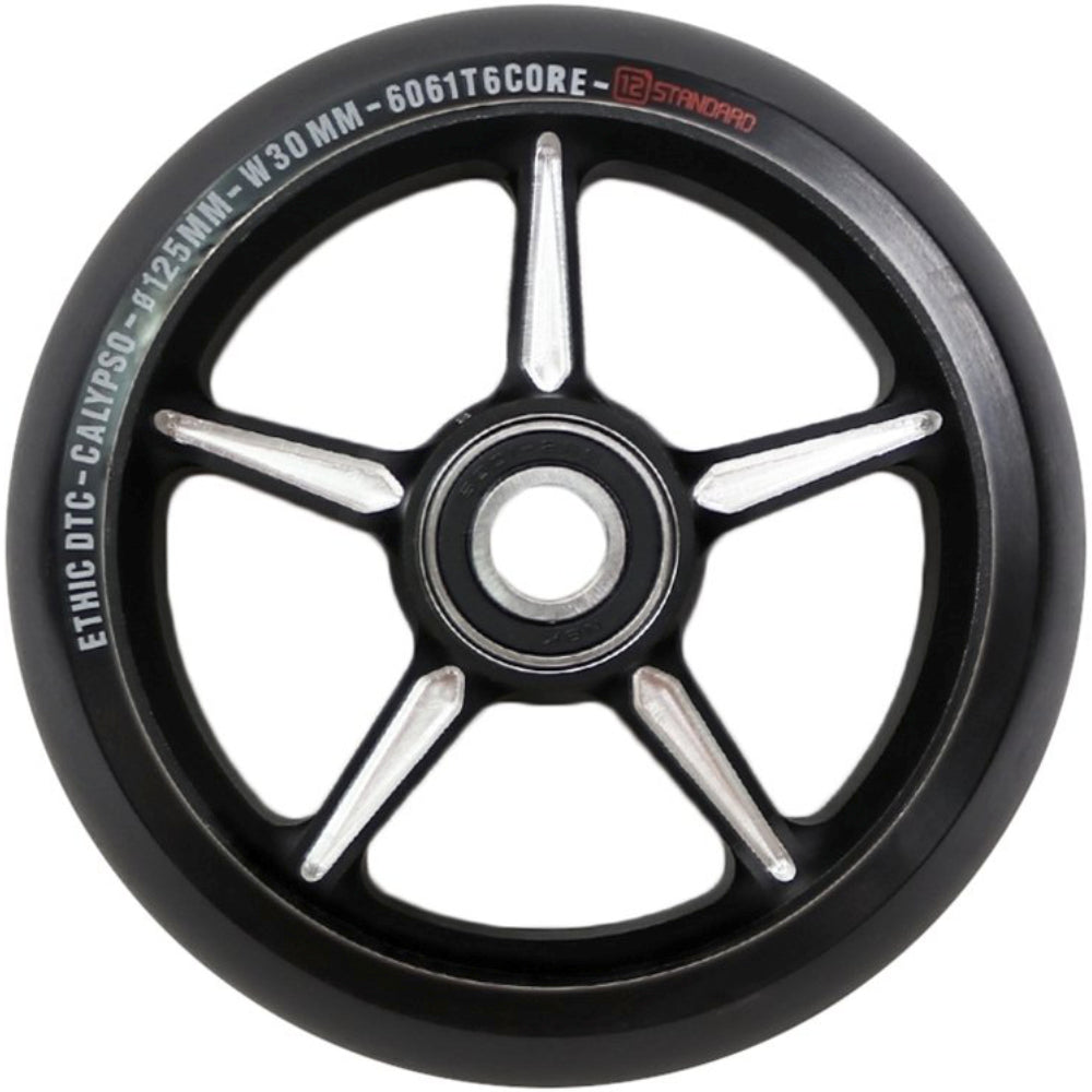 Ethic DTC 12STD Calypso 125mm (PAIR) - Scooter Wheels Black