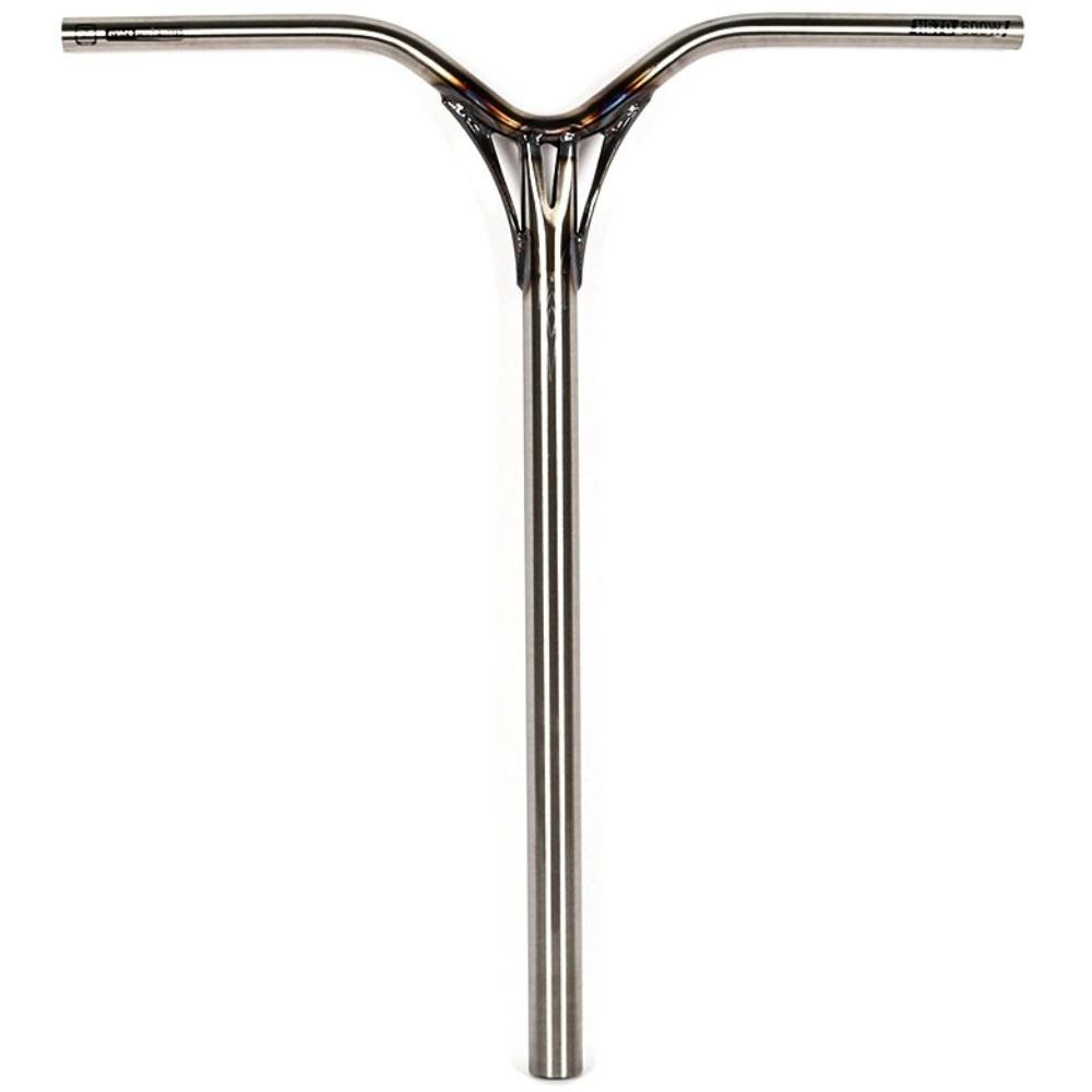 Ethic DTC Almasty V2 Freestyle Scooter Bars Raw Clear Buttes Steel Chromoly