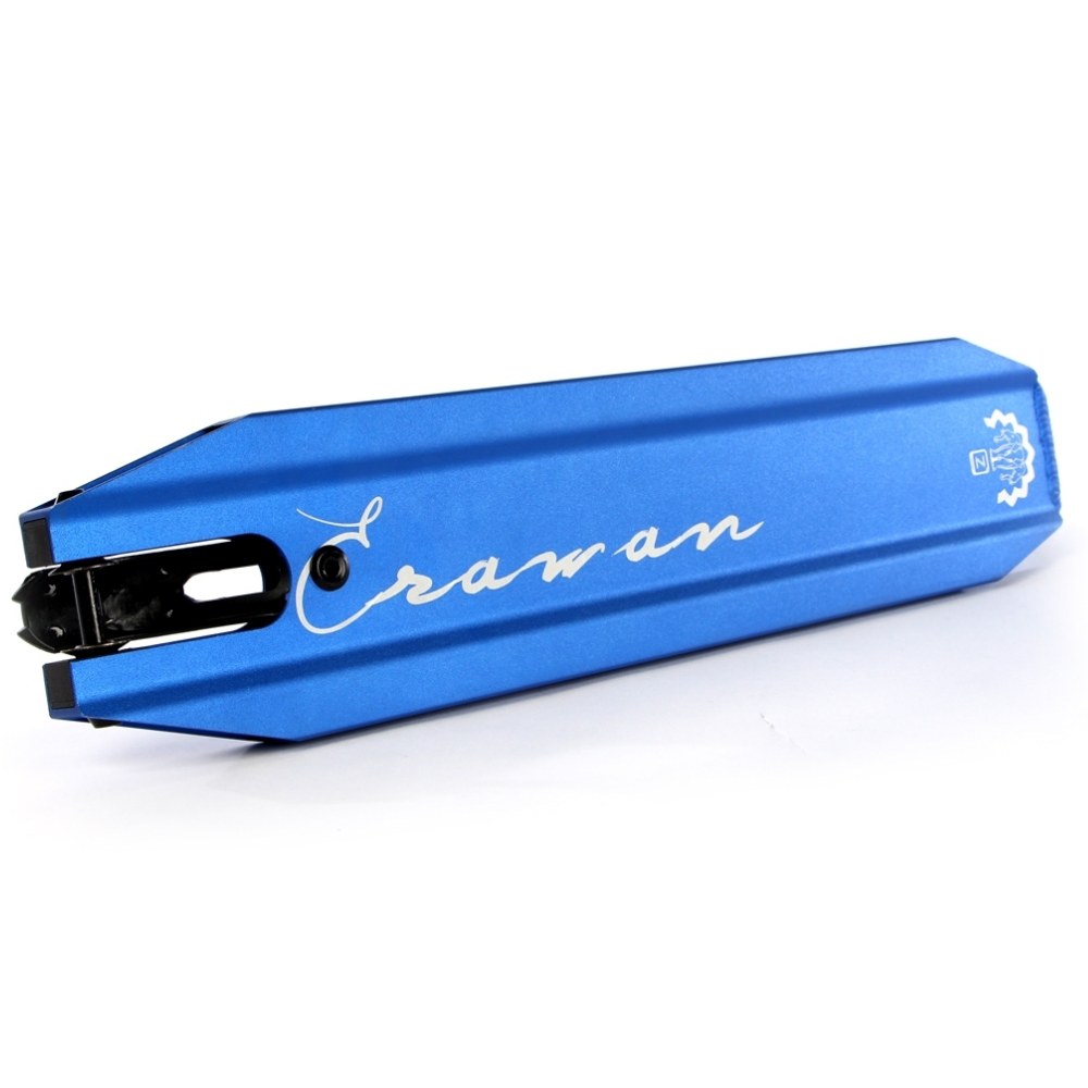 Ethic DTC Erawan Black Freestyle Park Scooter Deck Blue Bottom Design