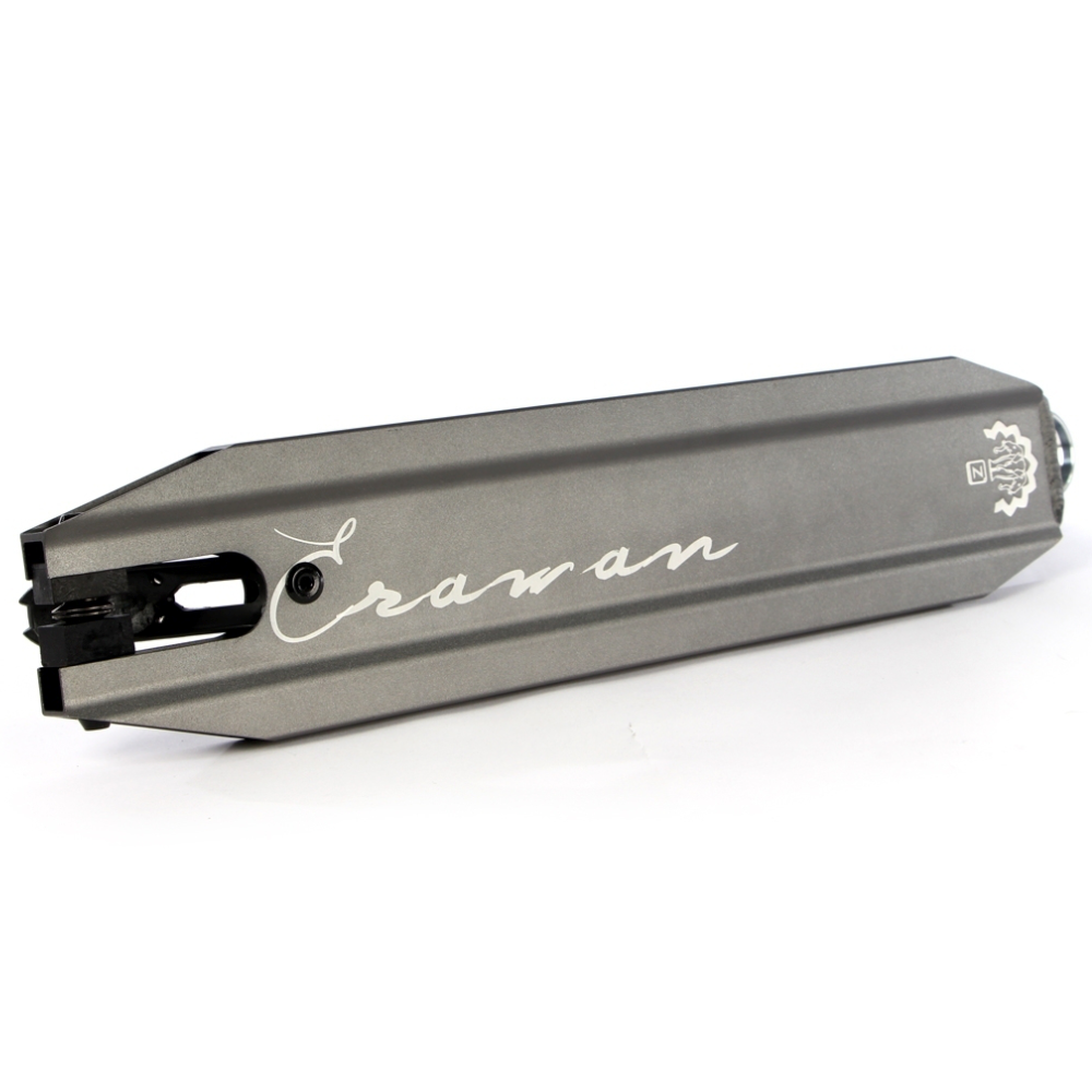 Ethic DTC Erawan Black Freestyle Park Scooter Deck Grey Bottom Design