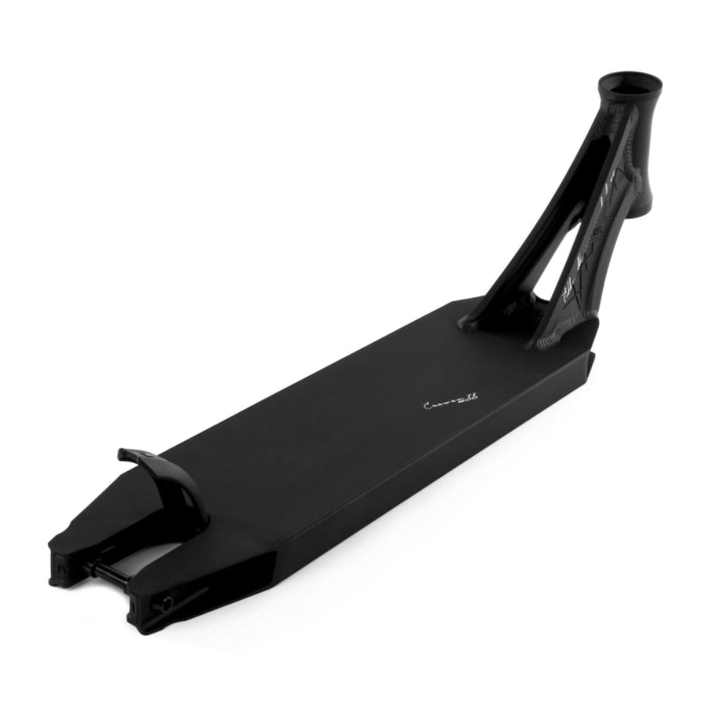 Ethic DTC Erawan V2 Matte Black Light Park Freestyle Scooter Deck Top View