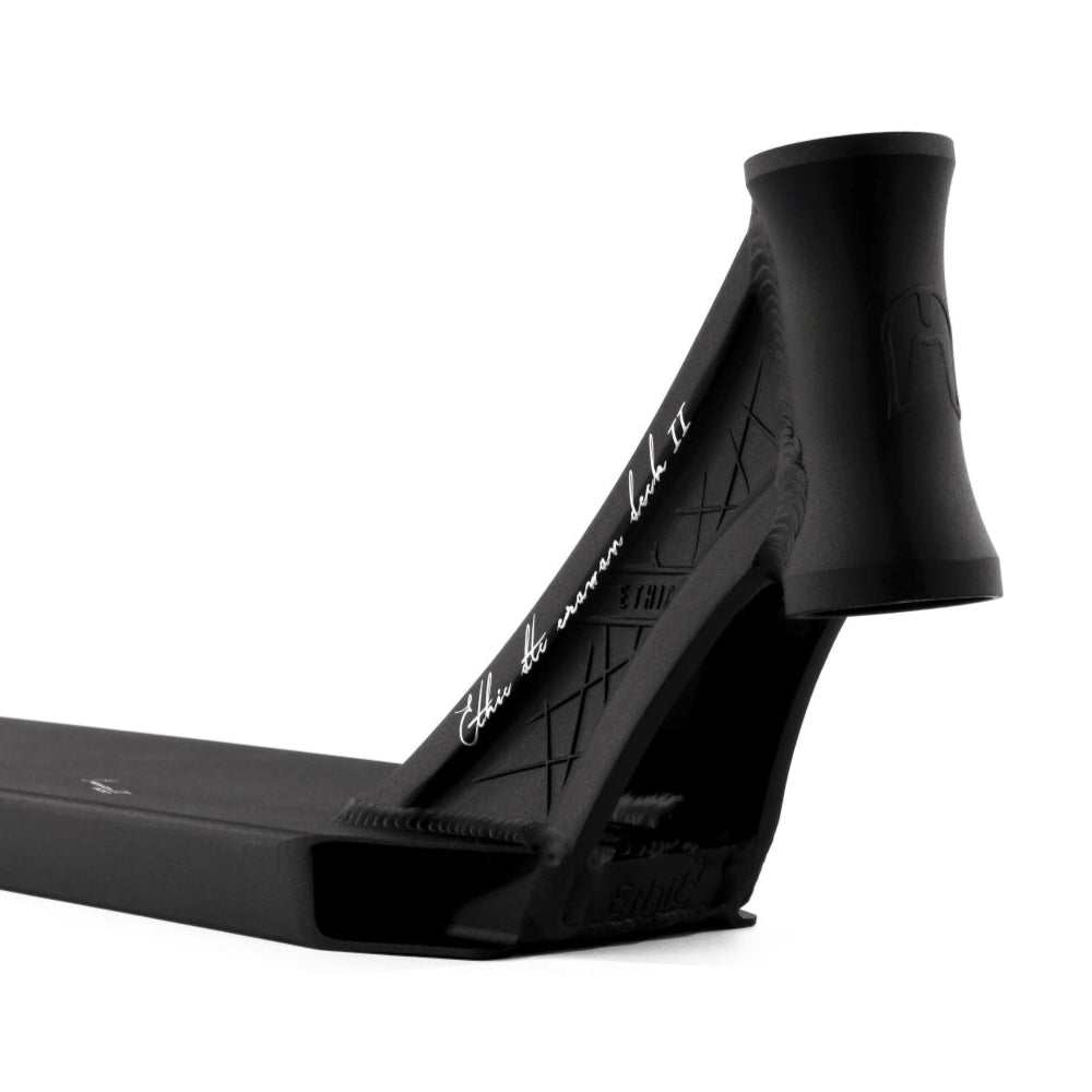 Ethic DTC Erawan V2 Matte Black Light Park Freestyle Scooter Deck Forged Neck