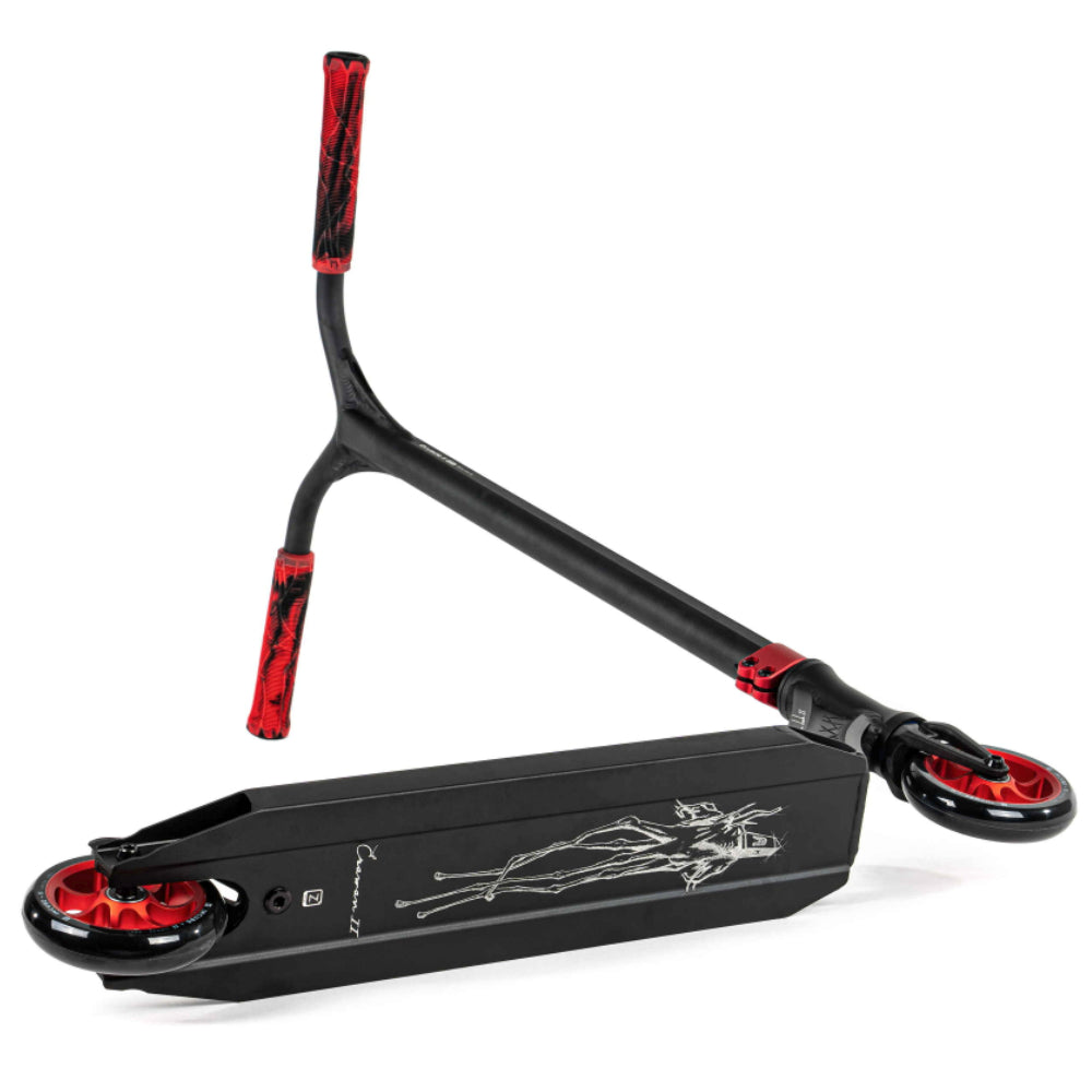 Ethic DTC Erawan V2 Red Parc Super Light Freestyle Complete Scooter Bottom Deck Design