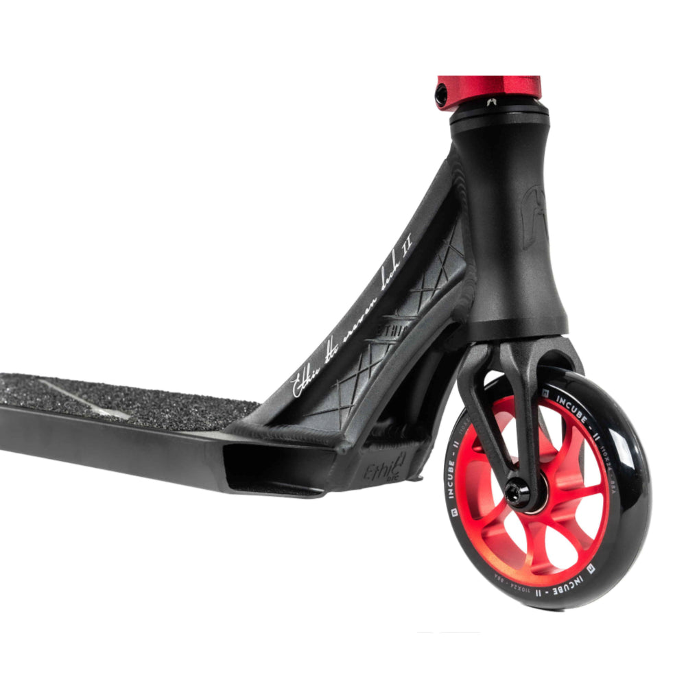 Ethic DTC Erawan V2 Red Parc Super Light Freestyle Complete Scooter Legion V2 Fork and Incube V2 Wheels