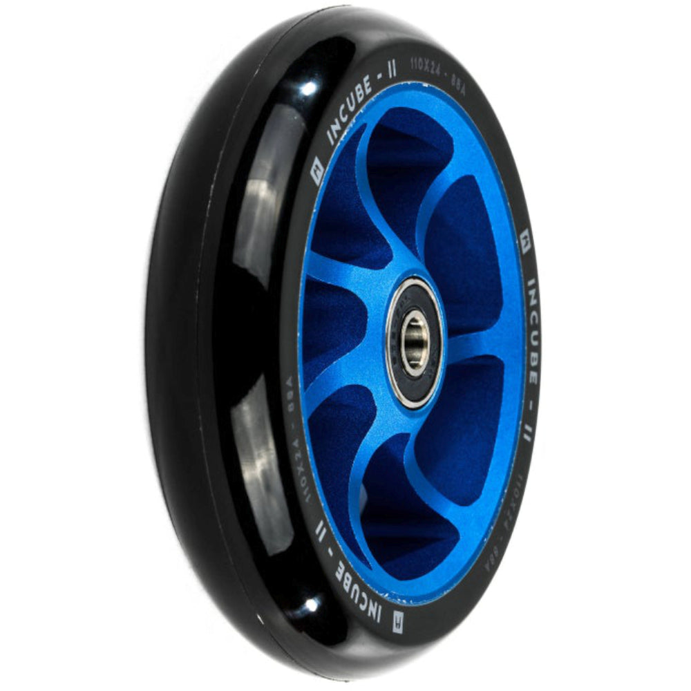 Ethic DTC Incube V2 110mm Freestyle Scooter Wheels Blue Angle