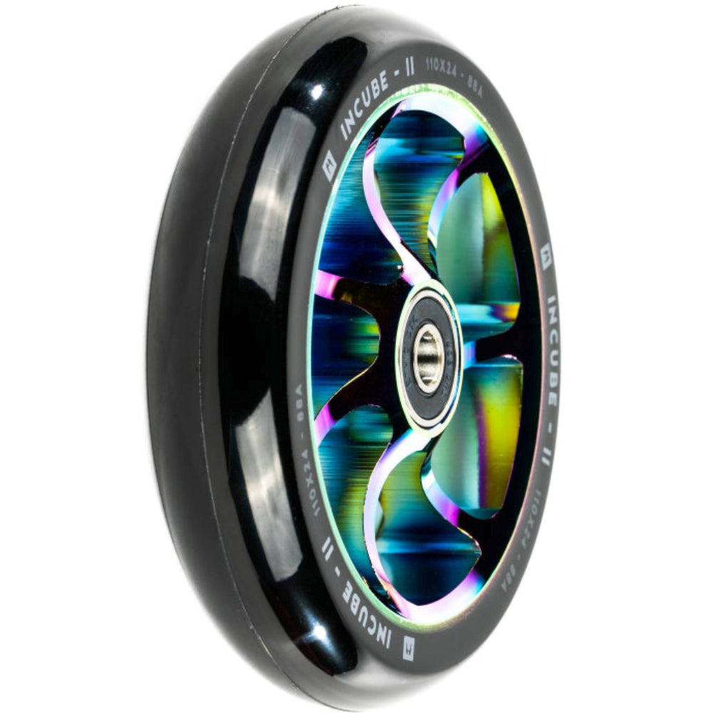 Ethic DTC Incube V2 110mm Freestyle Scooter Wheels Neochrome Oilslick Rainbow