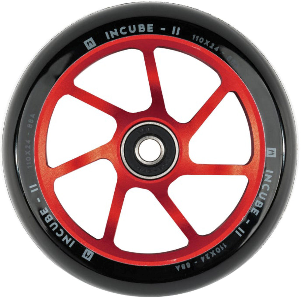 Ethic DTC Incube V2 110mm Freestyle Scooter Wheels Red