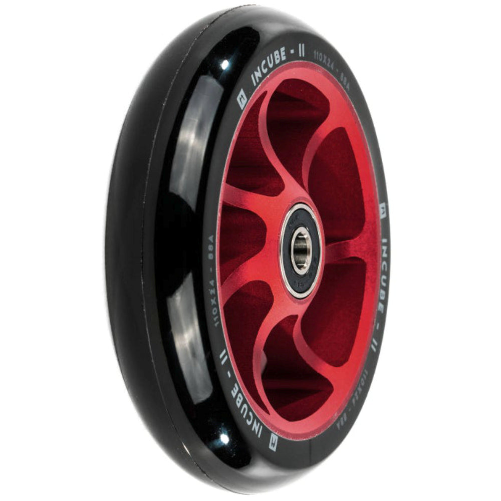 Ethic DTC Incube V2 110mm Freestyle Scooter Wheels Red Angle