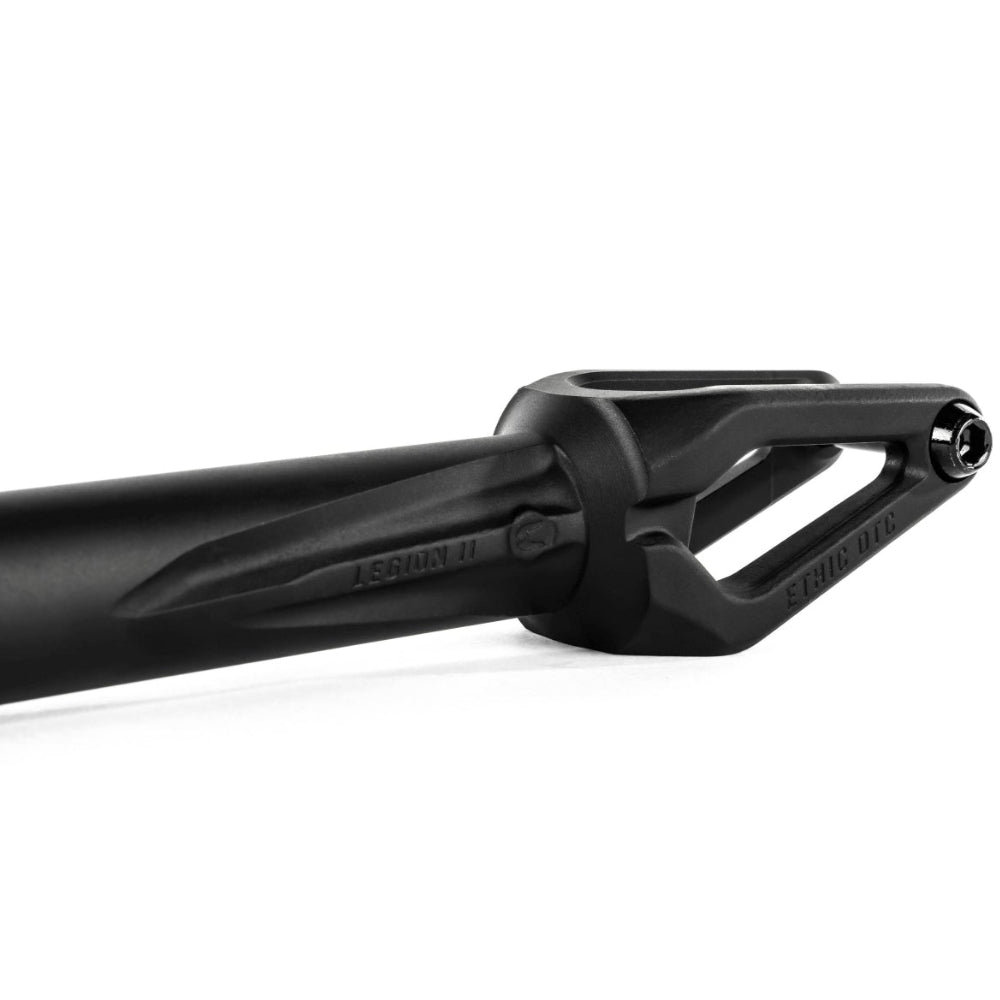 Ethic DTC Legion V2 IHC Freestyle Scooter Fork Black Engraved Details