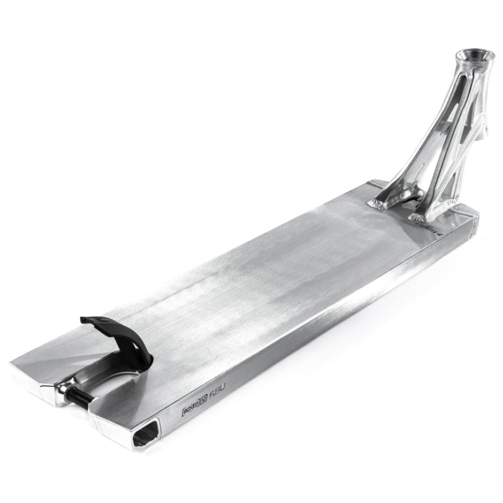 Ethic DTC Lindworm V4 Raw Boxed Freestyle Street Scooter Deck Top Angle