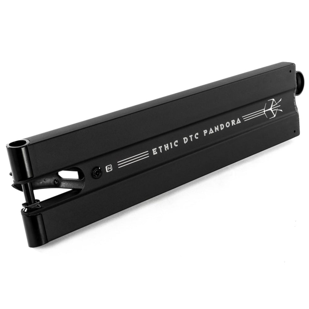 Ethic DTC Pandora Black Freestyle Scooter Deck Boxed Bottom Design