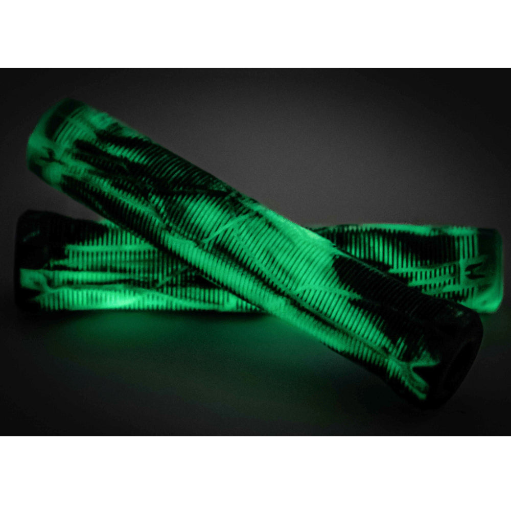 Ethic DTC Slim Rubber Grips With Integrated Bar Ends Glow In The Dark