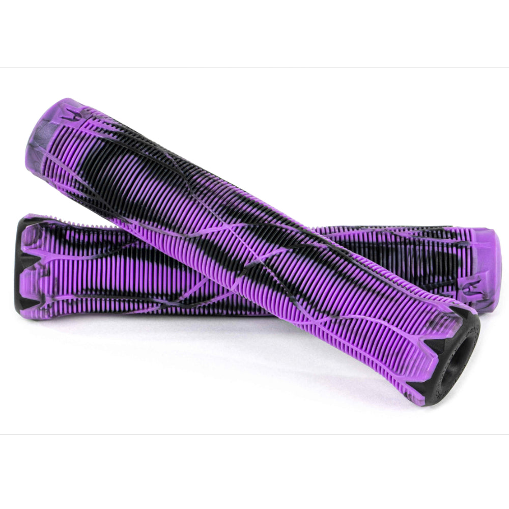 Ethic DTC Slim Rubber Grips With Integrated Bar Ends Purple