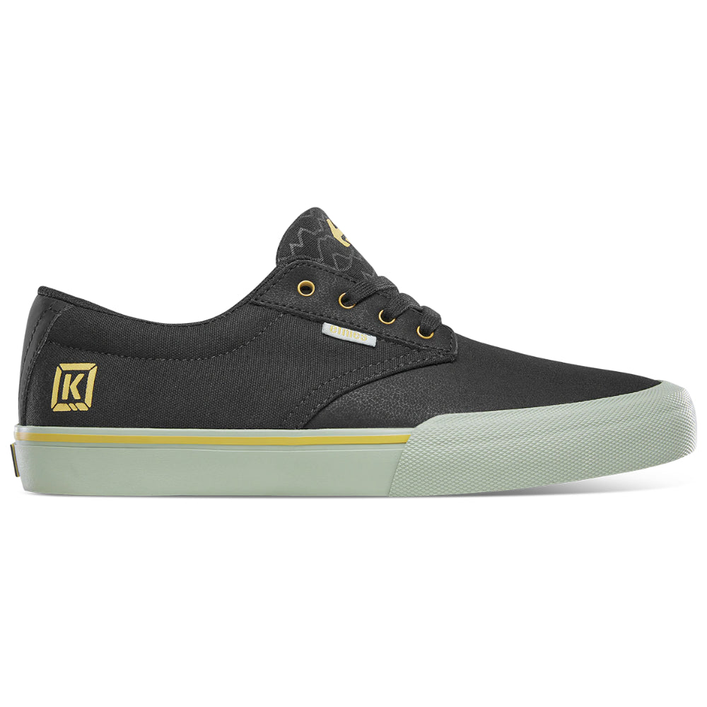 Etnies Jameson Vulc BMX X Kink Nathan Williams Collaboration Limited Edition Black Shoes Side View Logo