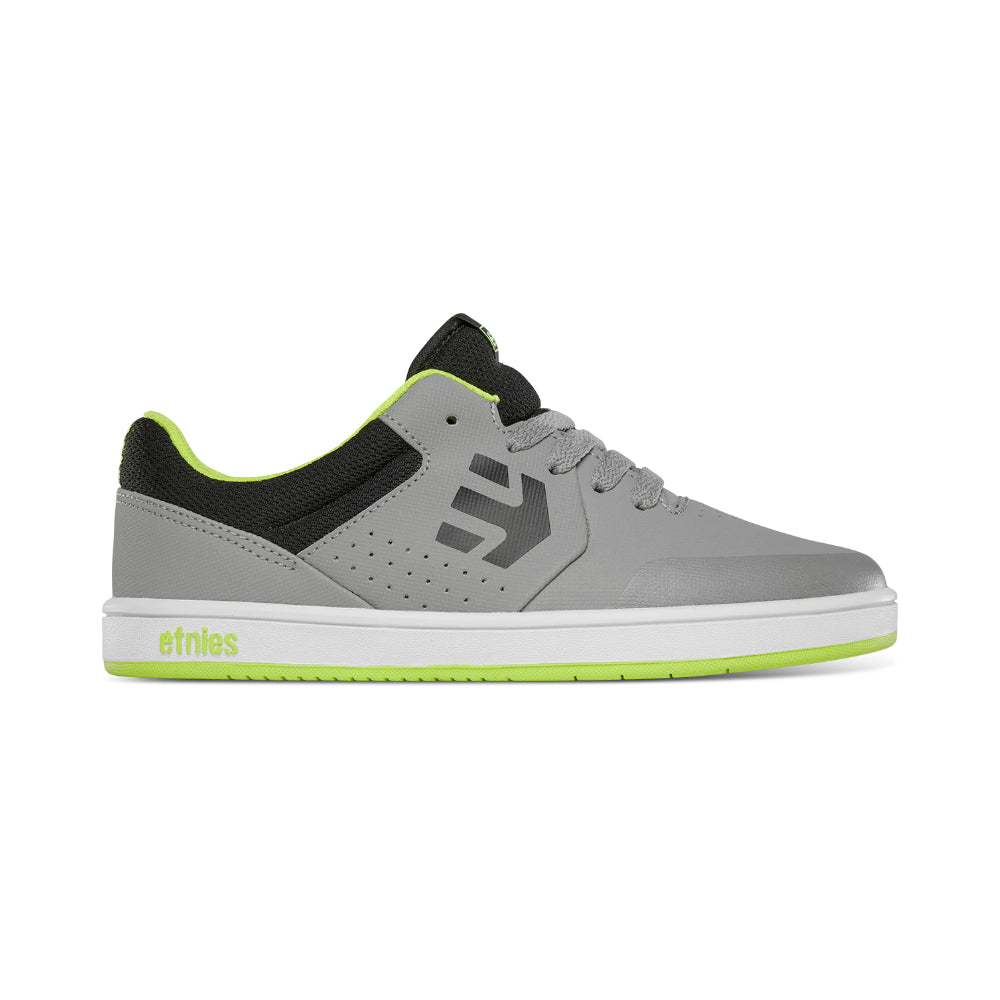 Etnies Kids Marana Grey Lime White - Shoes Side View