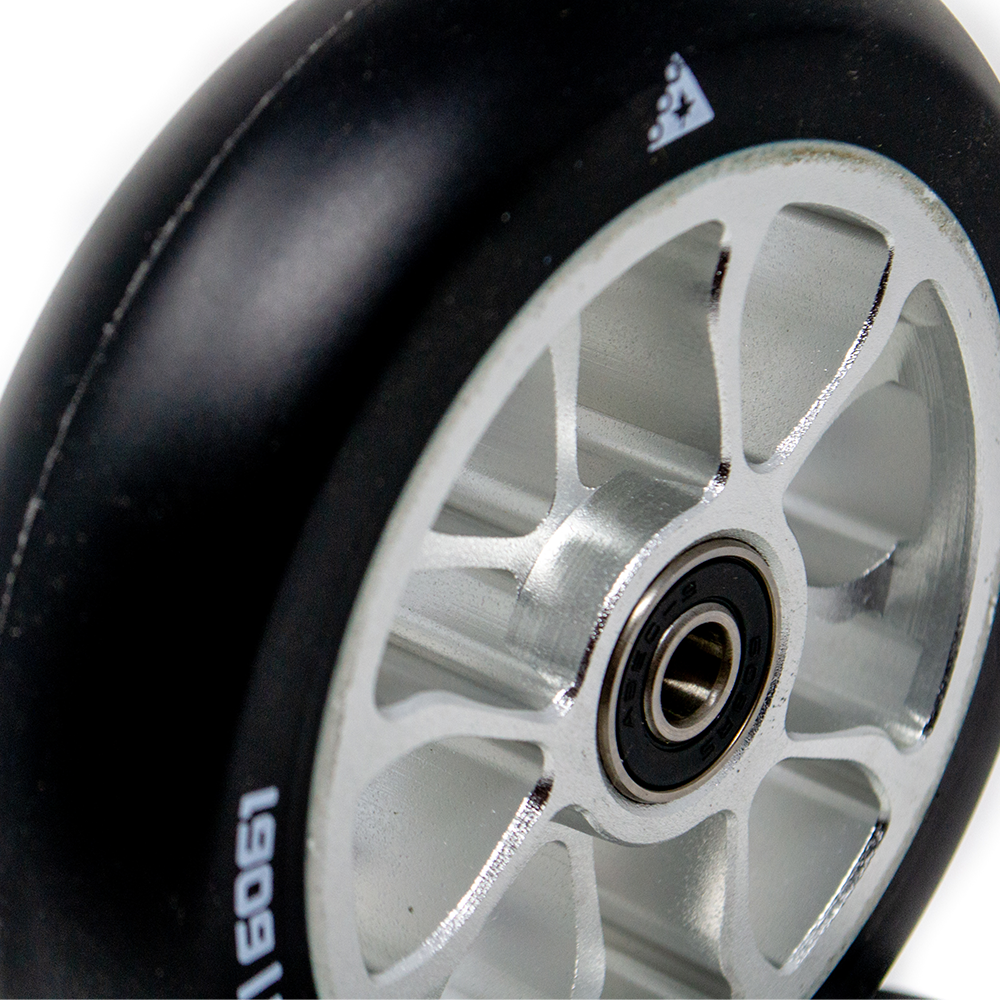 Trynyty Exodus 120x30mm Freestyle Scooter Wheels Raw Close up Angle