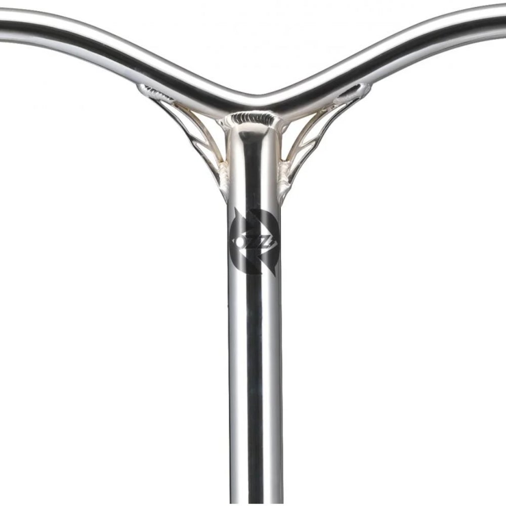 Fasen Ozzi Aluminium Freestyle Scooter Bars Polished Chrome Close Up