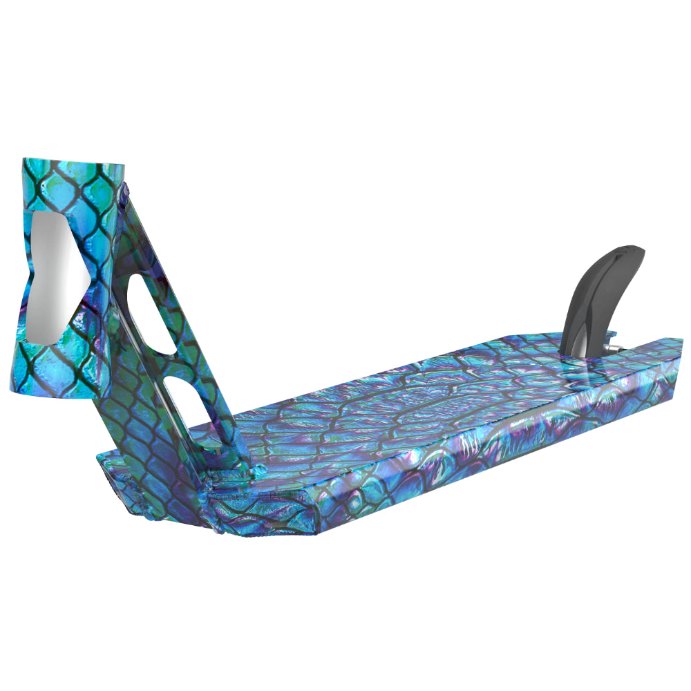 Fuzion Entropy 2.0 Dragon Scale Park Freestyle Scooter Deck Welded Front Plates