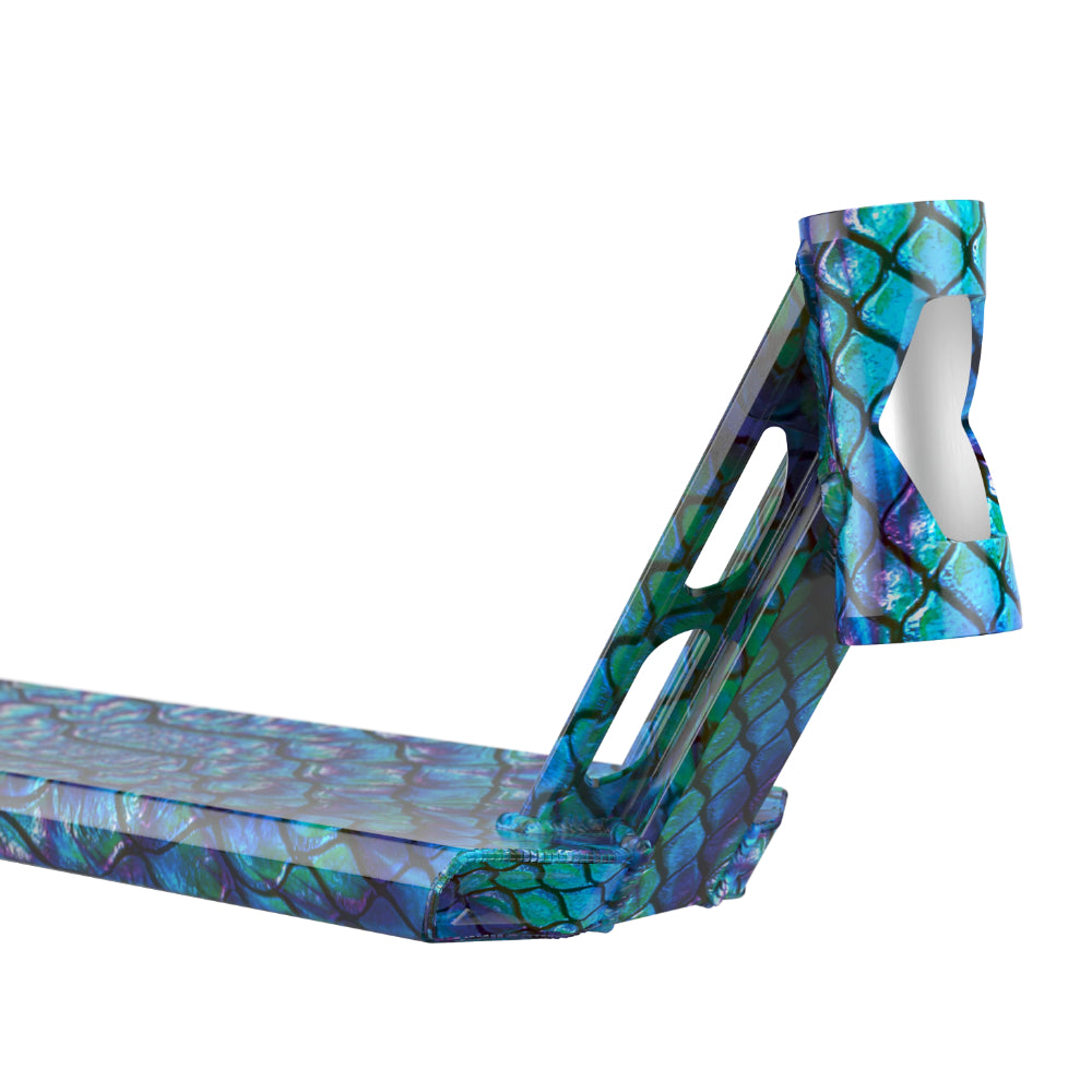Fuzion Entropy 2.0 Dragon Scale Park Freestyle Scooter Deck Forged Neck