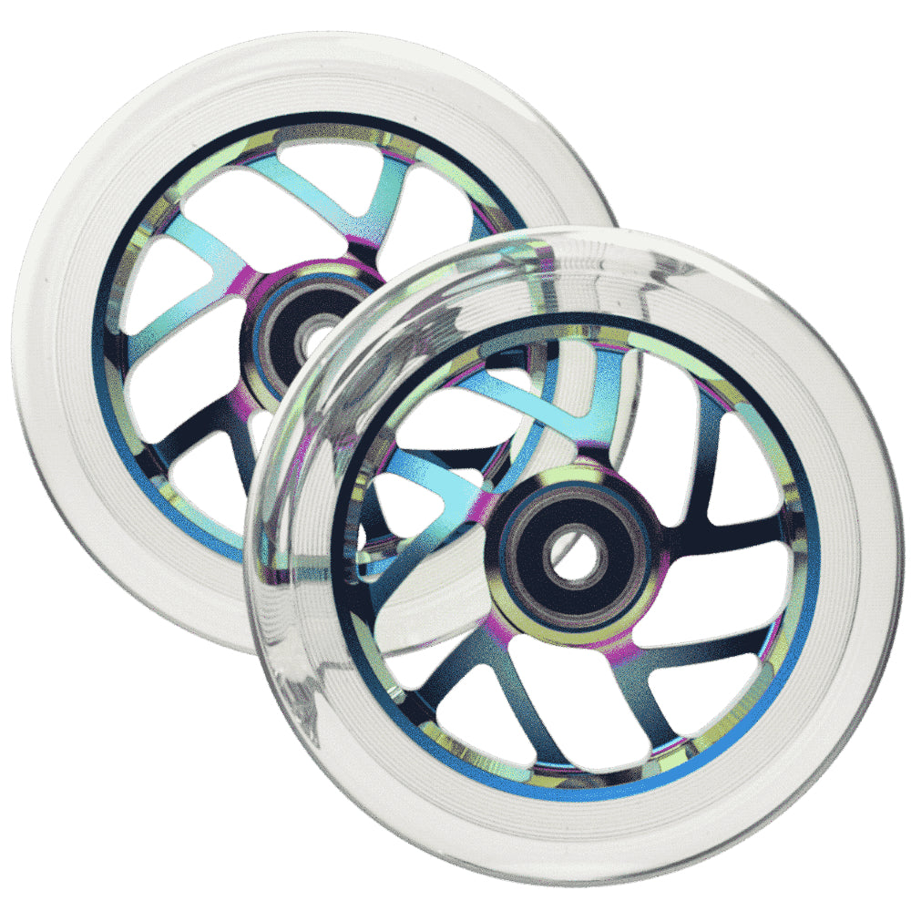 Fuzion Flight 110mm (PAIR) - Scooter Wheels Neochrome Set