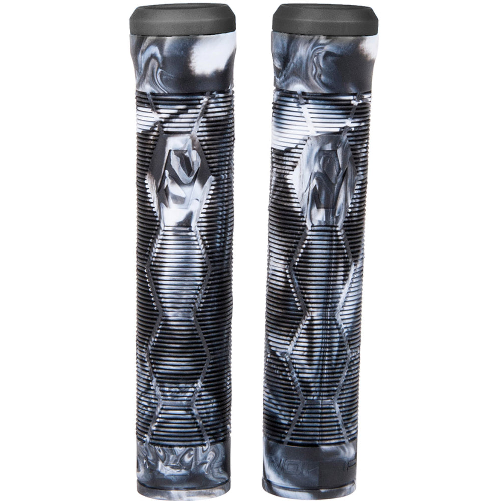 Fuzion Hex Grips Soft Thick Feel Black White Swirl
