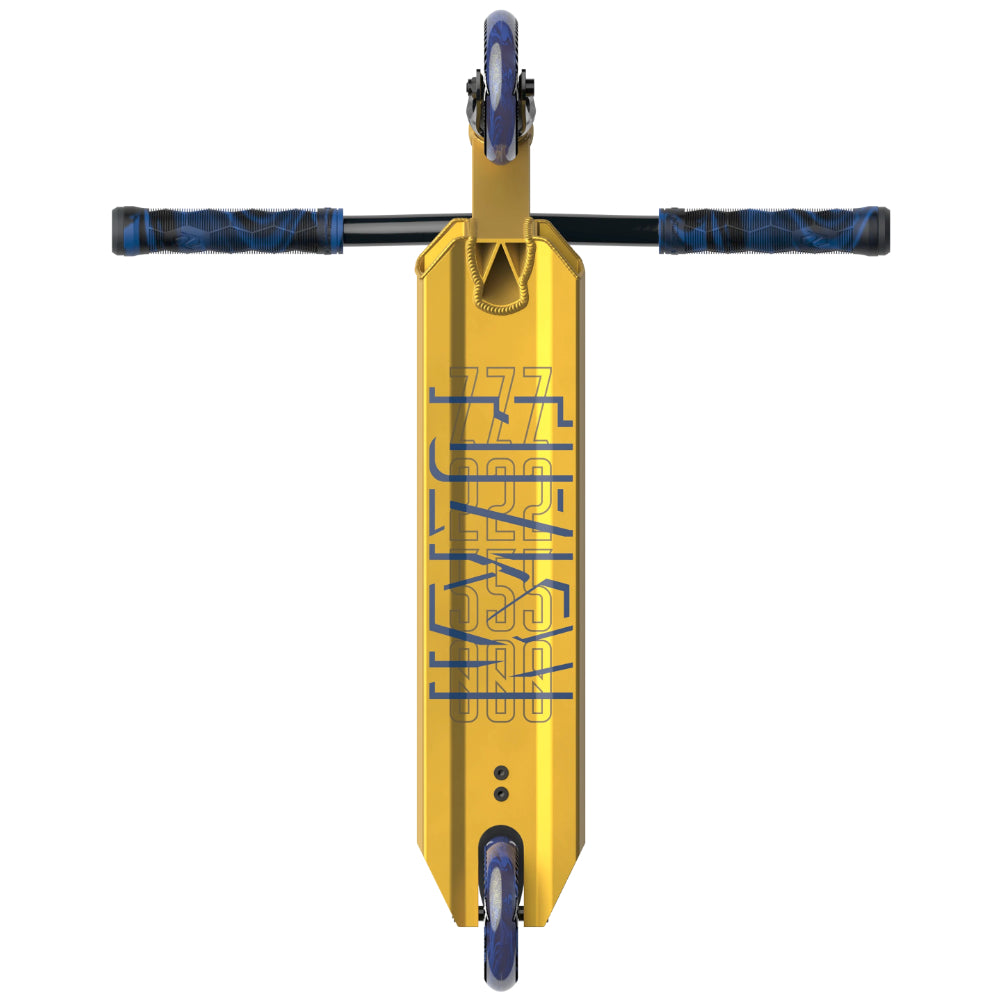 Fuzion Z250 Freestyle Scooter Complete Gold Bottom Deck Design