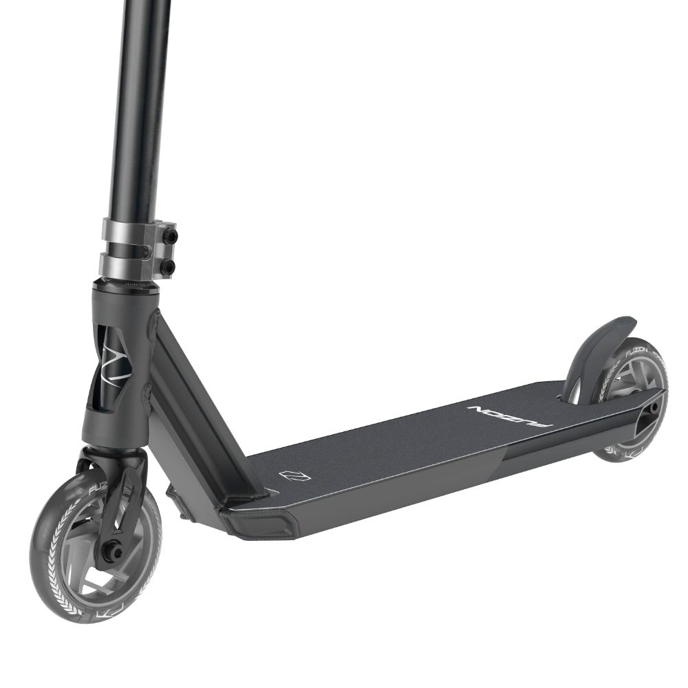 Fuzion Z300 Freestyle Scooter Complete Black 2 Tone Deck Design