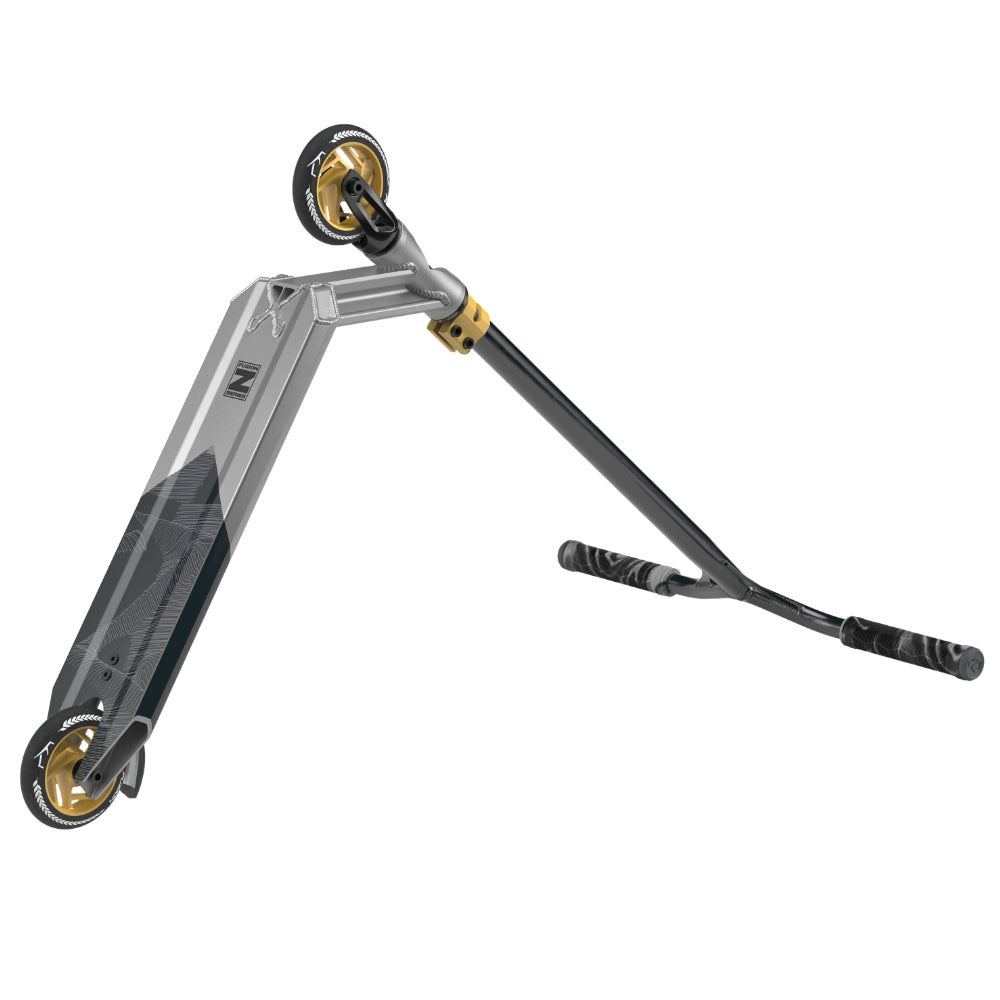 Fuzion Z300 Freestyle Scooter Complete Silver Bottom Design